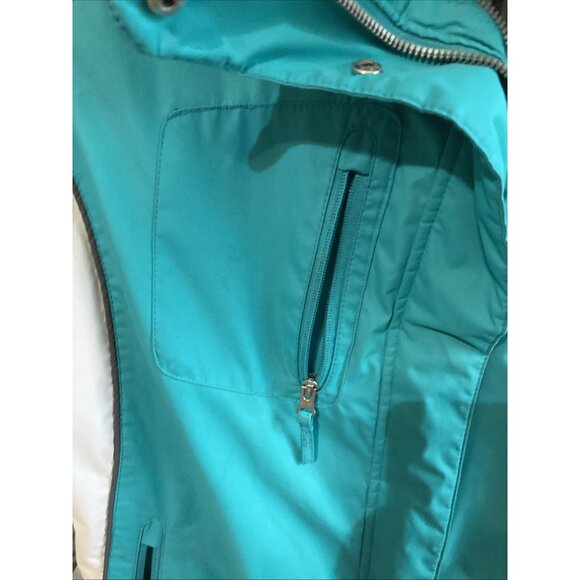 Women’s BELOW ZERO Rain Jacket Size XL Rothschild Full Zip Blue Green Lined - Picture 3 of 13
